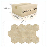 Hexagon Gold Yellow Beige Marble,natural marble, for wall,FS textured finished, 3D fluted marble, W1696P262336