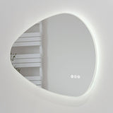 ZUN 32 x 22 in. Novelty Frameless LED Bathroom Vanity Mirror W716P233446