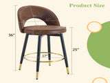 360 &degrotatable bar.Overall height 36 inches.Modern Echnology-Fabric Brown upholstered bar W1151P268914