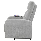 Grey Tufted Power Lift Recliner B062P153855