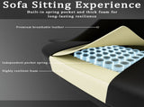 Gaming Chair with Pocket Spring Cushion and Footrest, Ergonomic Computer Chair for Adults, 54842068