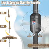 10 Feet Patio Umbrella with Crank Tilt Adjustment - Beige 07159711