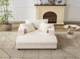 Chaise Lounge Chair with Removable Ottoman Accent Sofa Bed Upholstered Sleeper Couch Bed with W1170P353046