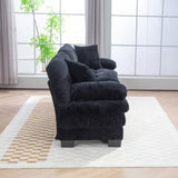 Two-seat Sectional Sofa Modular Deep Seat Sofa Couch Chenille Sofa Sleeper Comfy Upholstered W676P278756