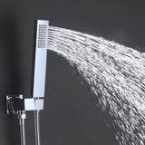 Luxury Thermostatic Mixer Shower System Rainfall with Set Shower and Hand shower Square Shower W105960093
