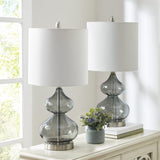 Ellipse Curved Glass Table Lamp, Set of 2 B03594972