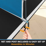 8ft Black Mid-Size Ping Pong Conversion Top Foldable & Portable Table Tennis Table Top for Indoor 24561419