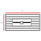 Outdoor 24" Gas Fire Pit Table with Lid Durable Steel Construction B120P365419