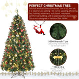 10ft Automatic Tree Structure PVC Material 1200 Lights Warm Color with Colorful 10 Modes with Remote 01331052