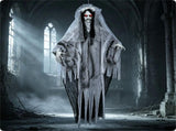 6FT Life Size Hanging Ghost Bride Halloween Decoration, Sound Activated Animated Prop with Glowing 52196442