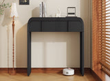 TREXM Modern Console Table with 2 Storage Drawers, Fluted Entryway Table with Rounded Silhouette for N715P196580B