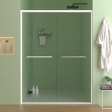 56-60"x70" Aluminum Frame Double Sliding Shower Door,Bypass Bathroom Sliding Door with Premium 5/16" W2011P293283