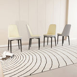 A set of 4 dining chair, modern style chair made of high-quality PU Leather fabric with thick soft W2189P168411