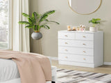 Modern Simple 5-Drawer Dresser White 18115091