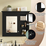 30'' x 28'' Medicine Cabinet, Wall Mounted Bathroom Storage Cabinet, Modern Bathroom Wall Cabinet N710P192495B