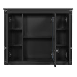 Bathroom Wall Cabinet with Mirror, Wall Mounted Medicine Cabinet with 4 Shelves, Mirrored Door Over N710P252503B