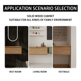 30" Bathroom Cabinet,Soft Close Drawer,Float Mounting Design W999P205627