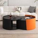 Nesting Coffee Table, Round Nesting Tables and End Tables for Small Space, Modern Side Tables with W757P186977