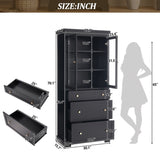 70.1" Modern High Freestanding Tall Bathroom Cabinet with 2 Adjustable Shelves, 3 Drawers, Soft N729P271979B