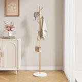Clothing Rack, Golden Metal Freestanding Heavy Duty Clothes Rack with Marble Base, Multipurpose 85245418