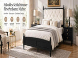 Queen Size Easy Assembly Upholstered Platform Bed Frame with Soft Padded Headboard, Sturdy W636P535151