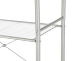 Over-the-Toilet 3-Shelf Steel Storage Unit with Liners, Satin Nickel 01678212