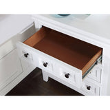 Transitional Style White Color Solid wood 1pc Nightstand Only Bedroom Furniture Bedside Table Round B011140213