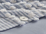 3- Piece King Cotton Yarn Dyed Duvet Cover Set B035P482897