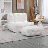 Fluffy bean bag chair, comfortable bean bag for adults, super soft lazy sofa chair with memory foam W1996131041