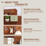 Wall Full Length Mirror, Full Body Mirror with Shelf, Full Body Mirror with Hook Wall W2987P289181