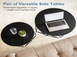 Small Round Coffee Table Set of 2, Nesting Side Tables for Living Room or Bedroom, Modern Accent End 51378901