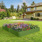 6 x 3 x 1 ft Metal Garden Bed,Outdoor Planter Box Metal Patio Kit Planting Bed for W1350P189692