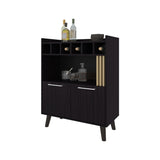 Yucca Bar Cabinet Wine Storage & Display, Wengue B128P263714