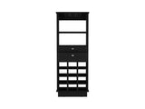 DEPOT E-SHOP Zircon Bar Cabinet Two Drawers, Black B097133220