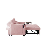 PINK VELVET SOFA BED W588136690