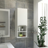 Mila Bathroom Cabinet, Two Internal Shelves, Two External Shelves, Single Door -White B20091955
