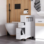 ZUN Bathroom Side Storage Cabinet - White （Prohibited by WalMart） 06312273