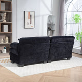 Two-seat Sectional Sofa Modular Deep Seat Sofa Couch Chenille Sofa Sleeper Comfy Upholstered W676P278756