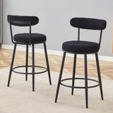 Fashionable and Comfortable - Two Sets of Ergonomic High Legged Bar Chairs, With Black Breathable W1151P279689
