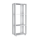 ZUN Eco 39" Tall Four-Tier Bookcase, Living Room, Storage Cabinet, Shelves White B070P254756