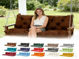Swing Cushions 2-3 Seater Replacement Waterproof Bench Cushion 47.2x39.4x3.94in-120x100x10cm 09871834
