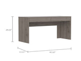 Meridian 2-Drawer Writing Desk Light Gray B062111627