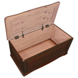 Deep Tobacco Flip Open Storage Cedar Chest B062P153828