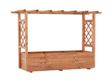 Natural Pine Wood Raised Garden Bed, 100% Solid Pine Construction & Hanging Roof Design 77341883