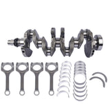 Crankshaft with 4x Connecting Rod & Rod Bearing Kit Fit for Hyundai Accent 1.6L 2012-2017 04693731