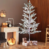 4ft Pine Tree Shape PE Material 48 Branches Green Flocking 325 Lights Warm White Two-color 8 Modes 52774934
