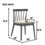 2 Pieces Set Dining Side Chair Rustic Modern Farmhouse Design Retro Design Easy to Assembly W2537P214547