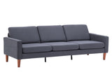 180*76*85cm Linen Solid Wood Legs Second Generation Three Seats Without Chaise Concubine Solid Wood 32817875