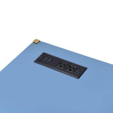 Rectangular Writing Desk with USB Port, Navy Blue and Gold B016P326482