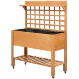 ZUN Wooden Planter、Flower shelf,Wood Planter Box,Wooden Garden Box 26583273